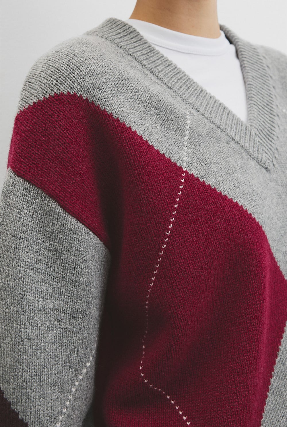 Extrafine Merino Argyle Knit