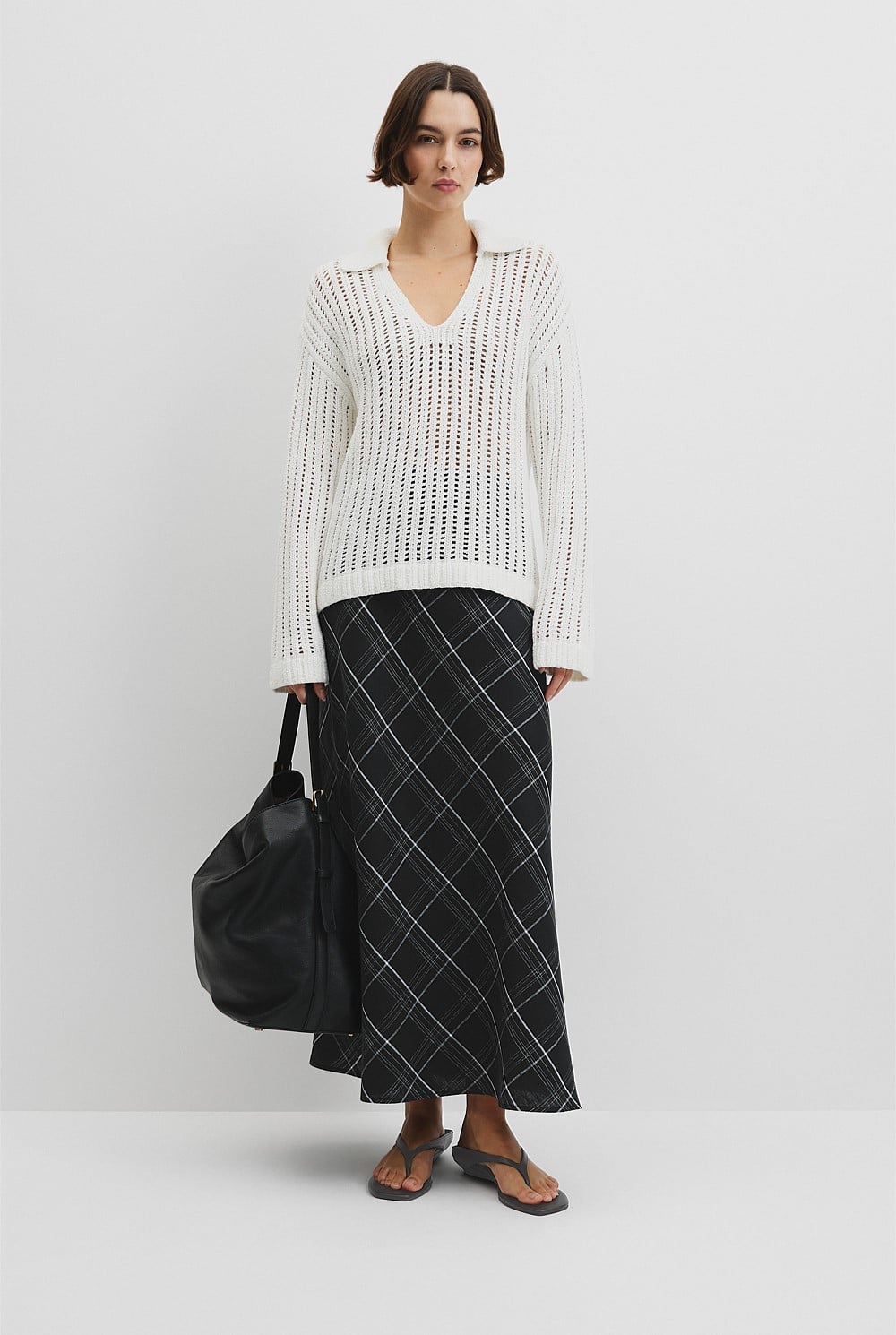 Australian Good Earth Cotton Long Sleeve Tape Knit