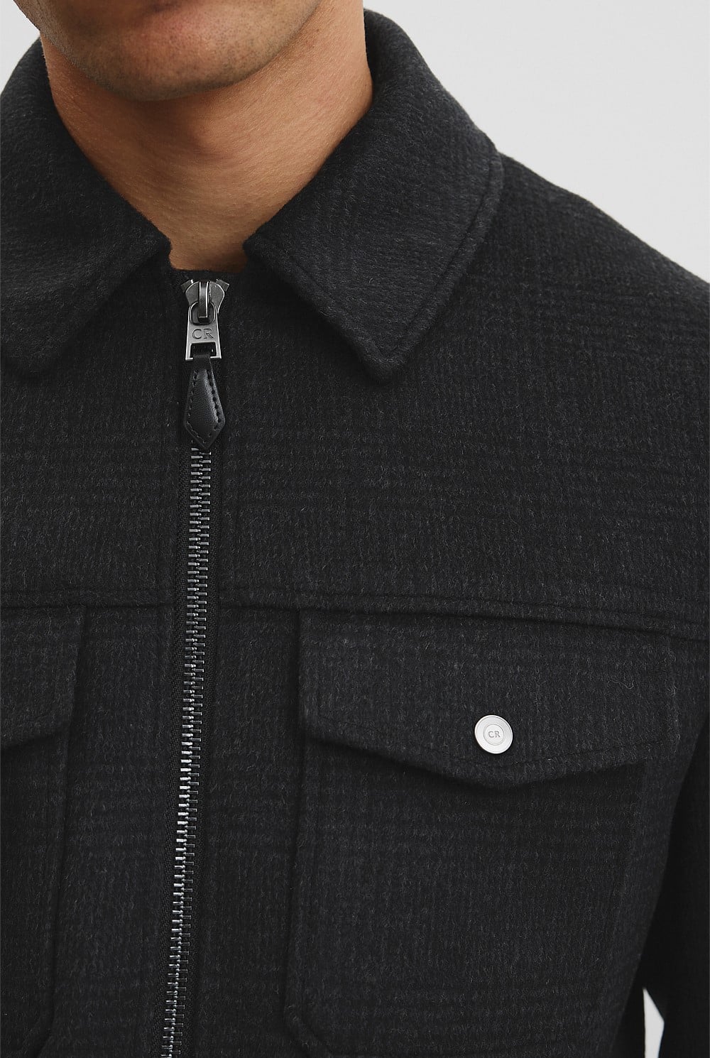 Check Zip Through Jacket