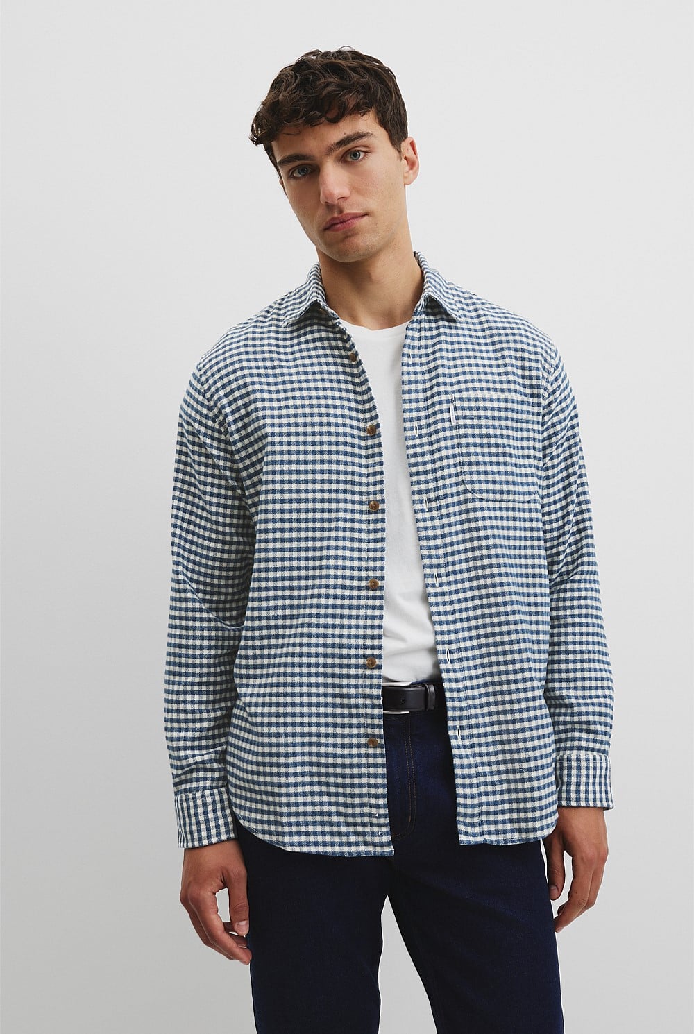 Regular Fit Flannel Gingham Shirt