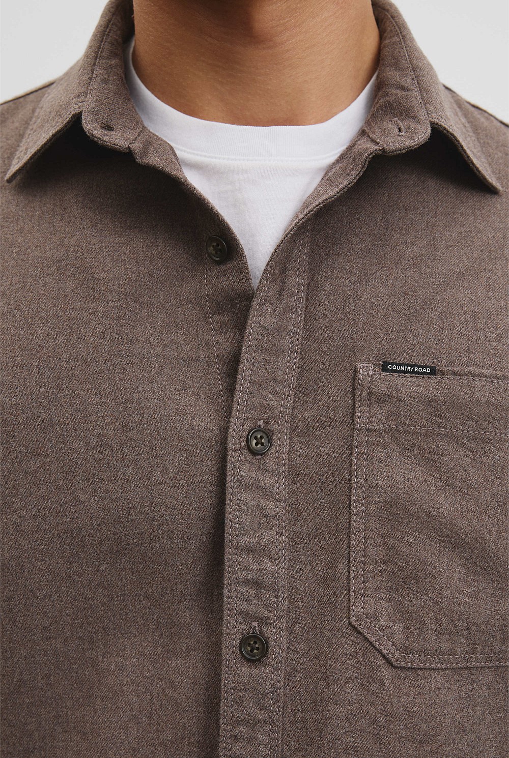 Regular Fit Brushed Cotton Shirt