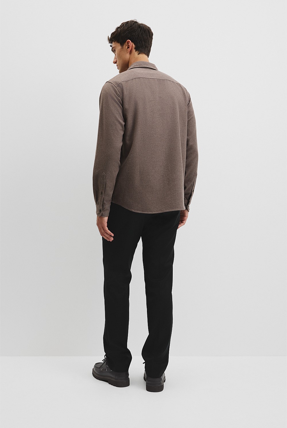 Regular Fit Brushed Cotton Shirt