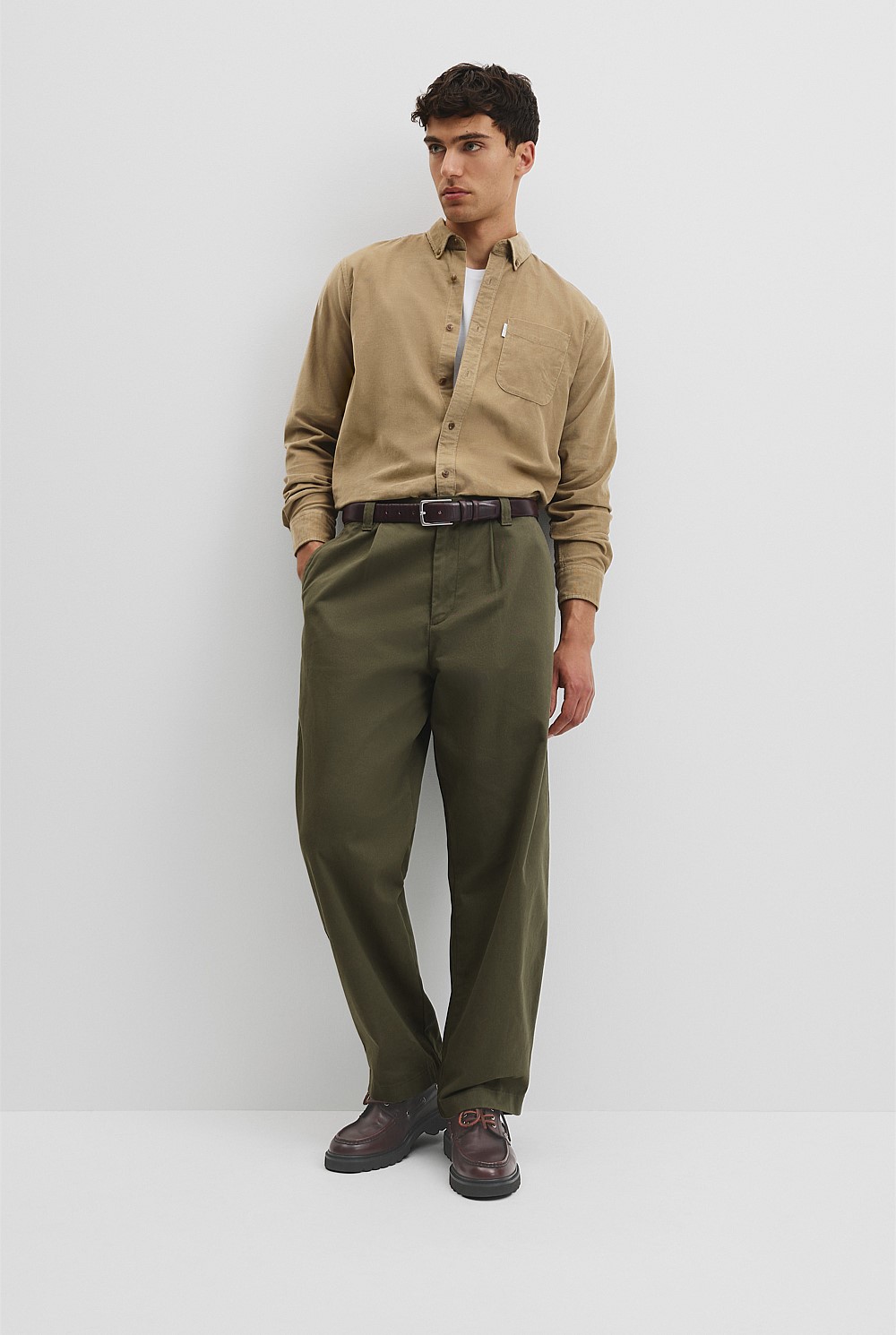 Regular Fit Corduroy Shirt