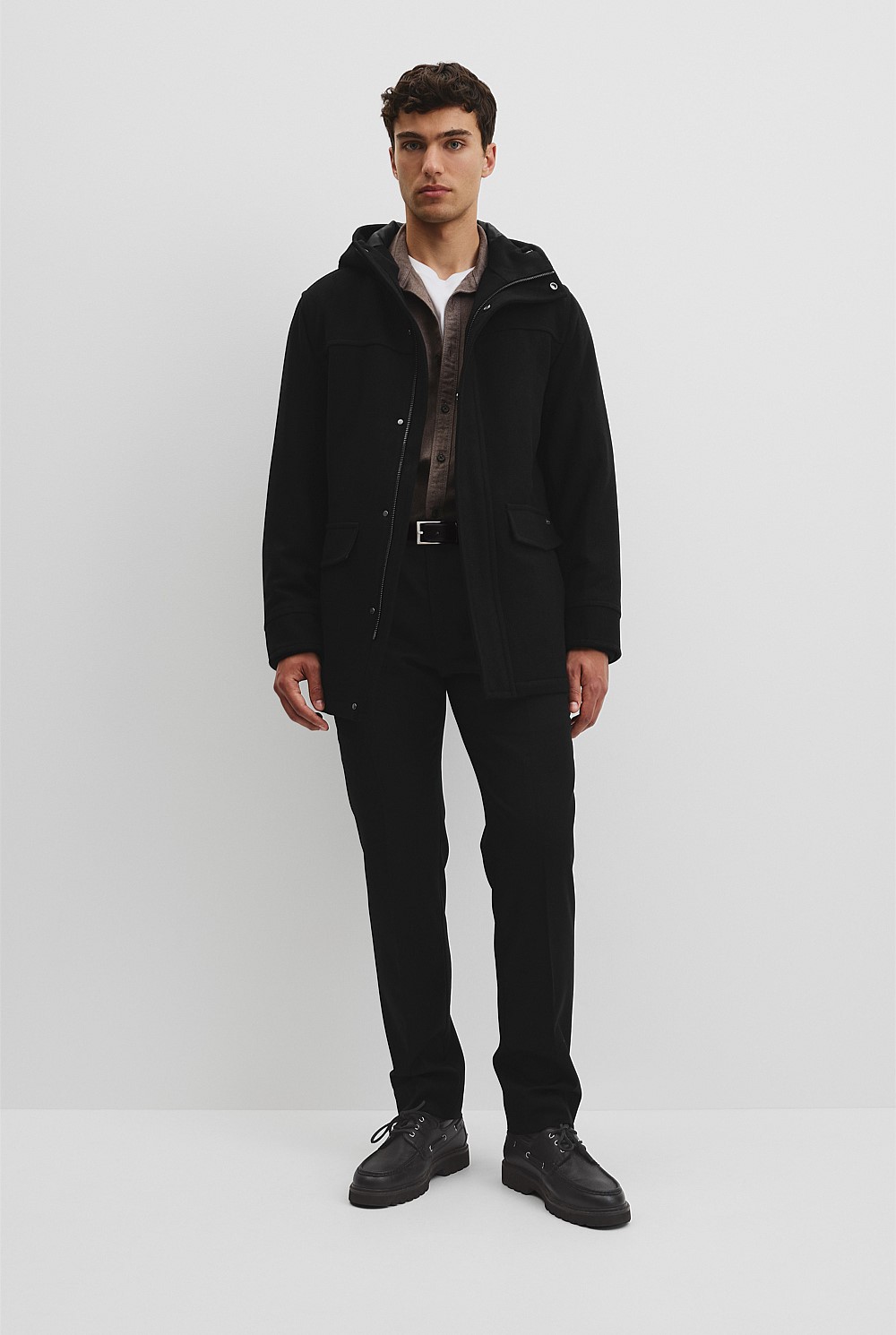 Wool Blend Duffle Coat