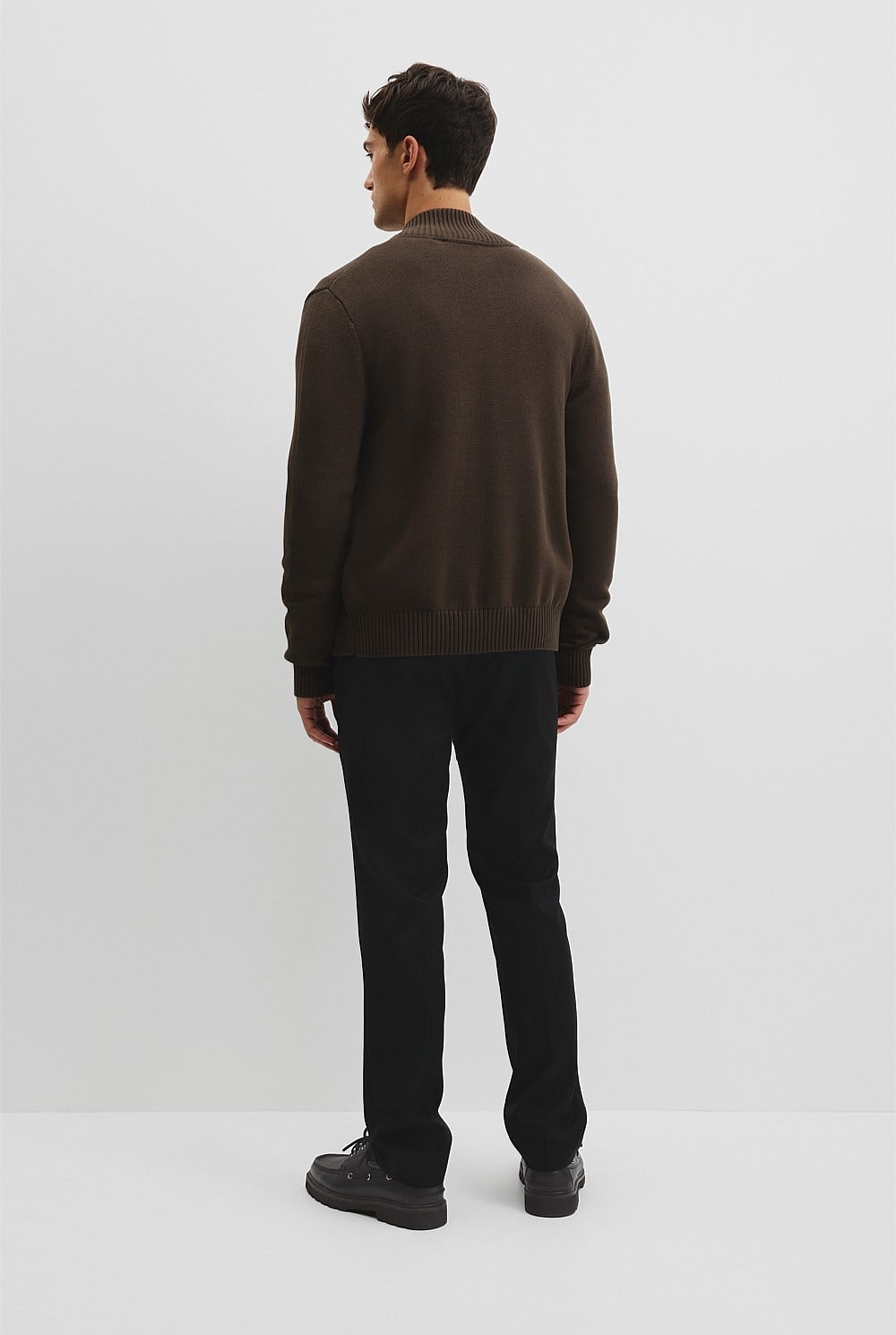 Australian Cotton Zip Through Knit Jacket