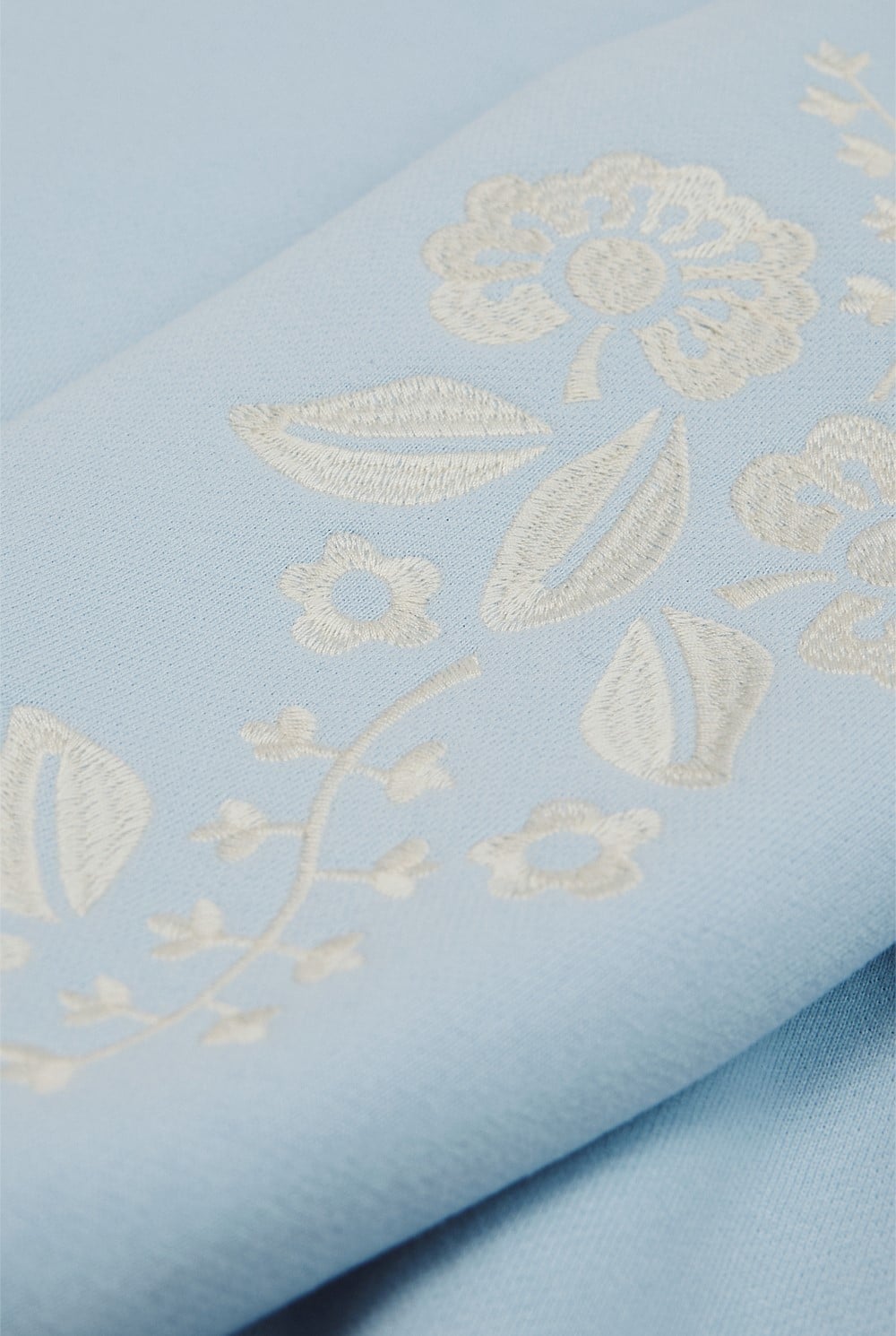 Australian Cotton Embroidered Sleeve Sweat