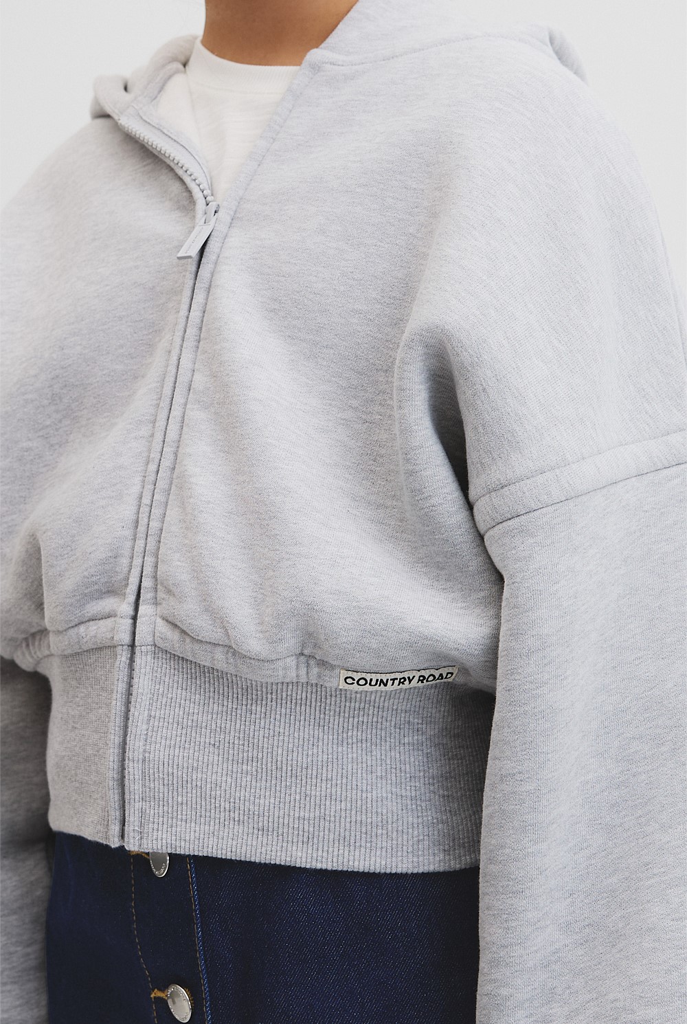 Teen Cropped Zip Through Jacket