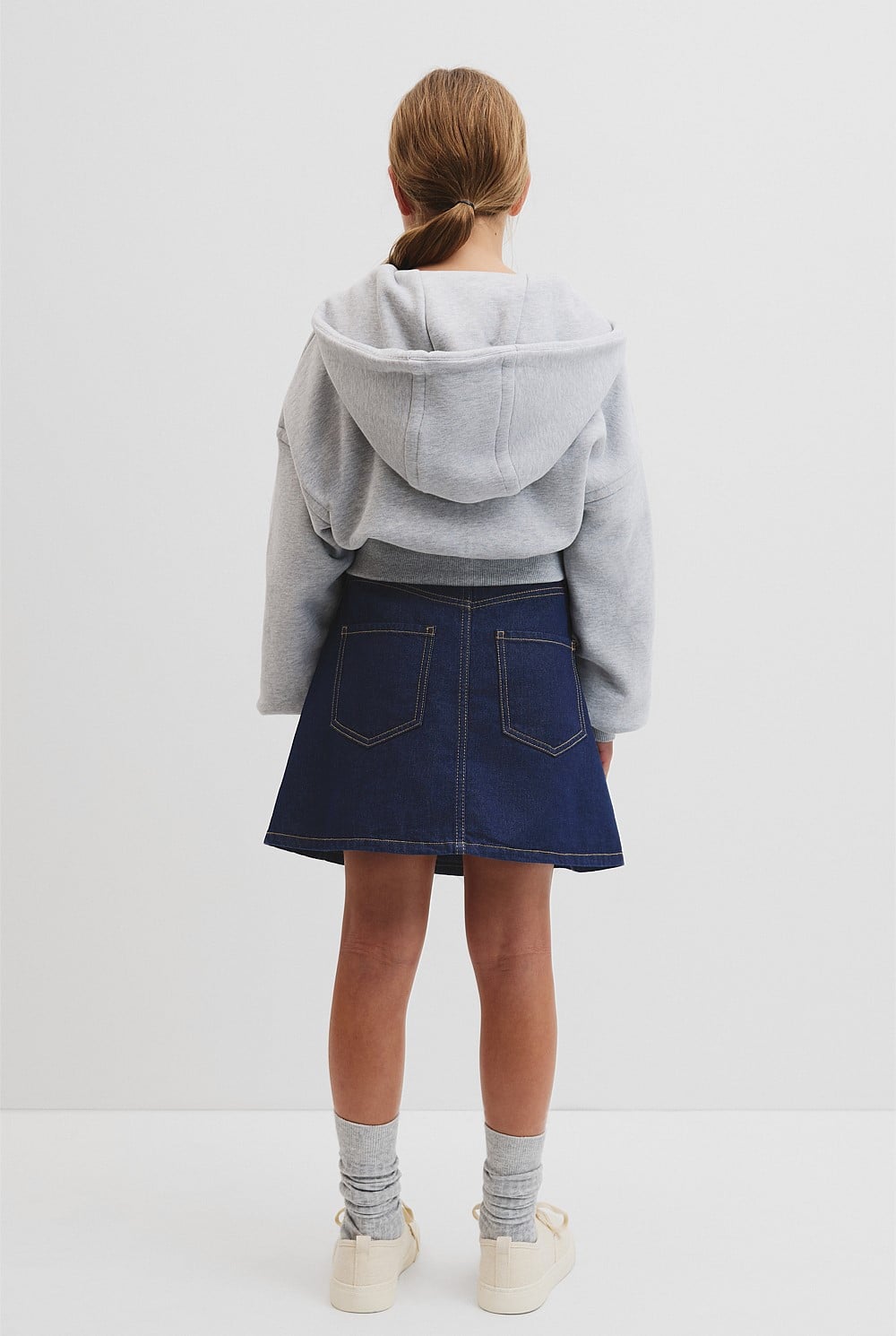 Teen Australian Cotton Cropped Zip Through Jacket`