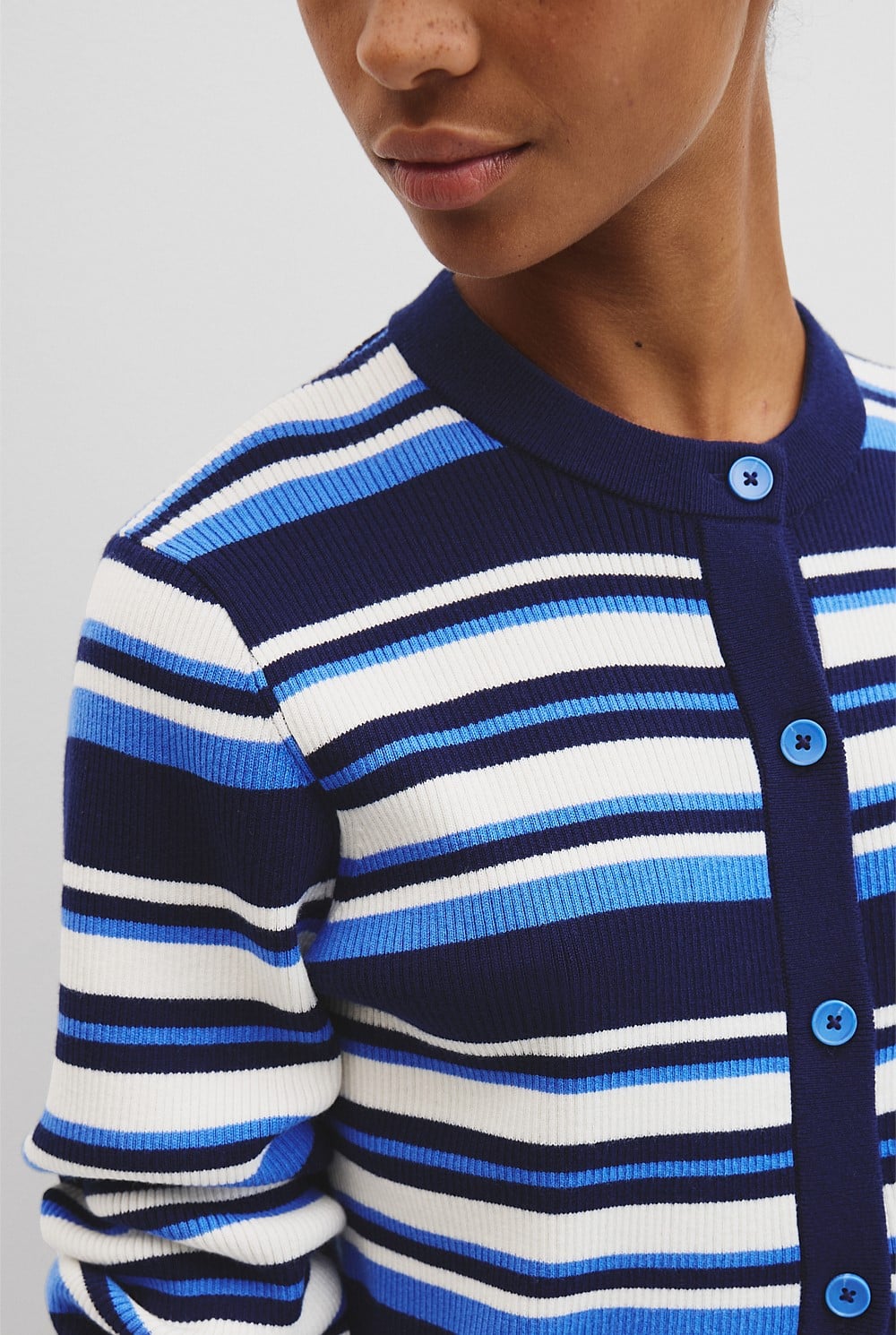 Stripe Knit Cardigan