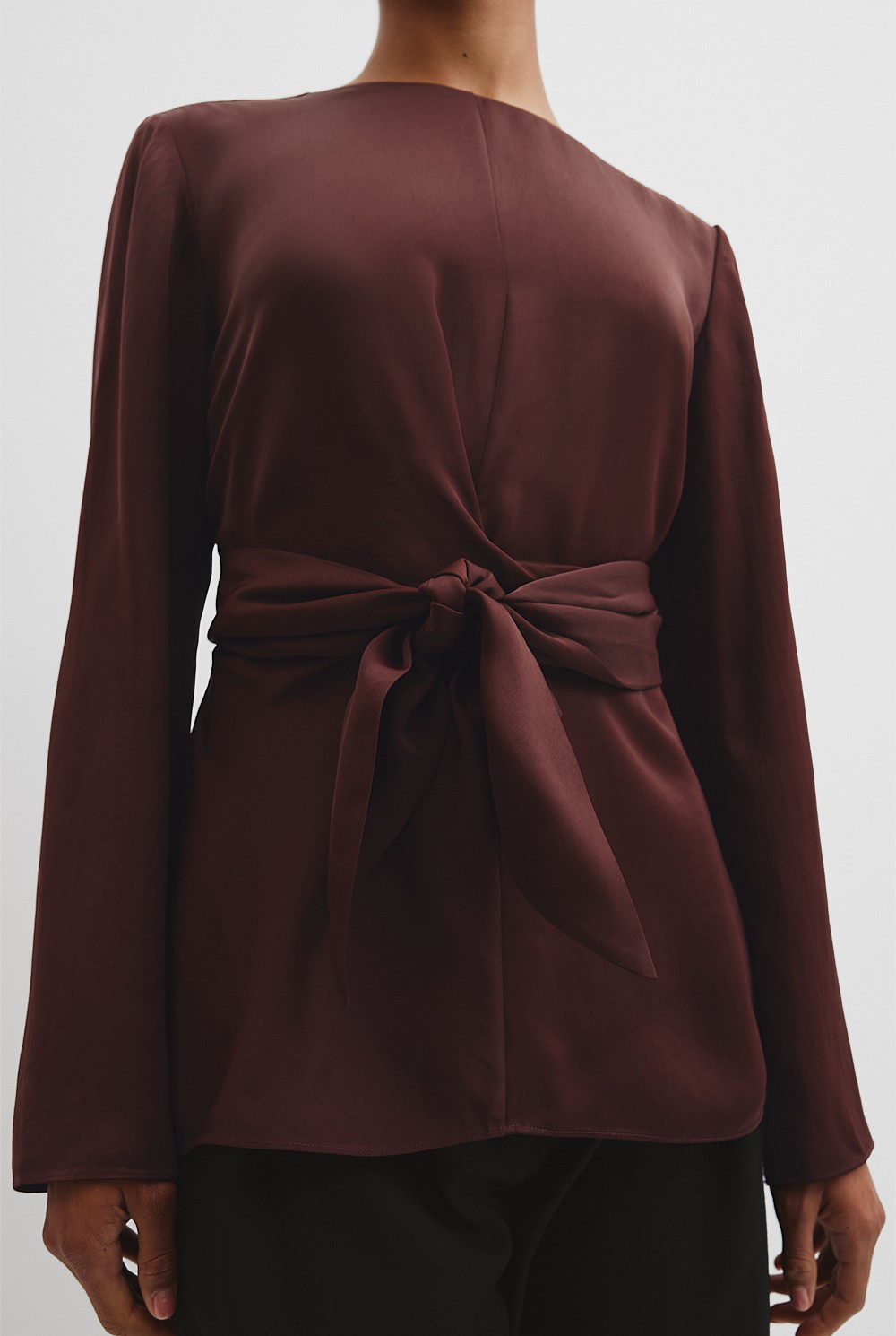 Twist Long Sleeve Blouse