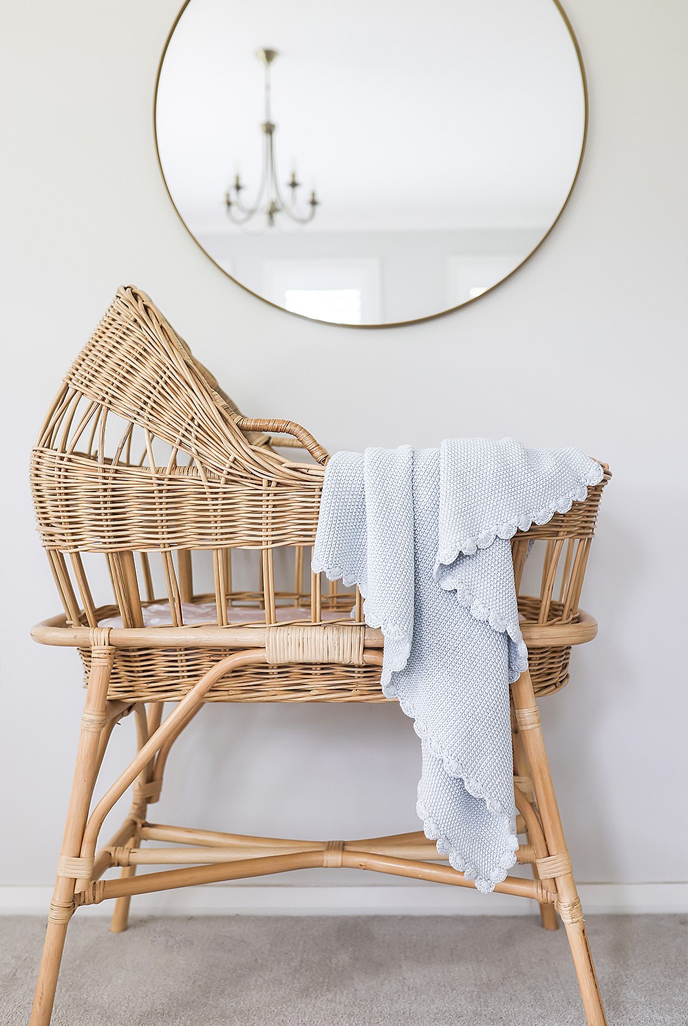 Mini Moss Stitch Baby Blanket