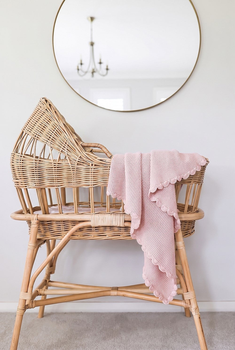 Mini Moss Stitch Baby Blanket