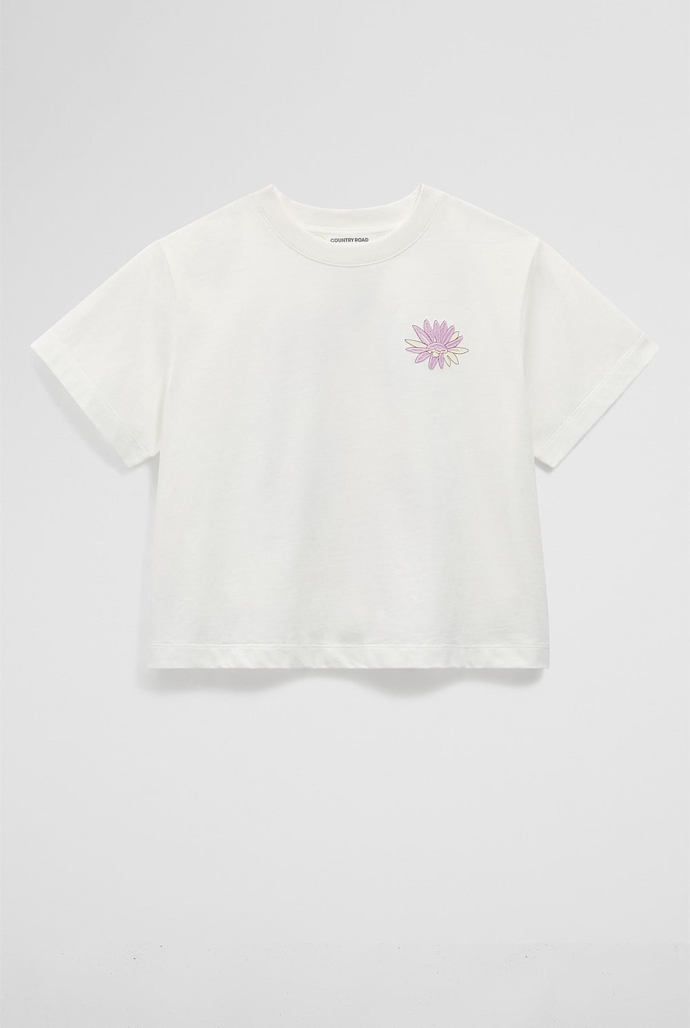 Teen Australian Cotton Short Sleeve Boxy Print T-Shirt