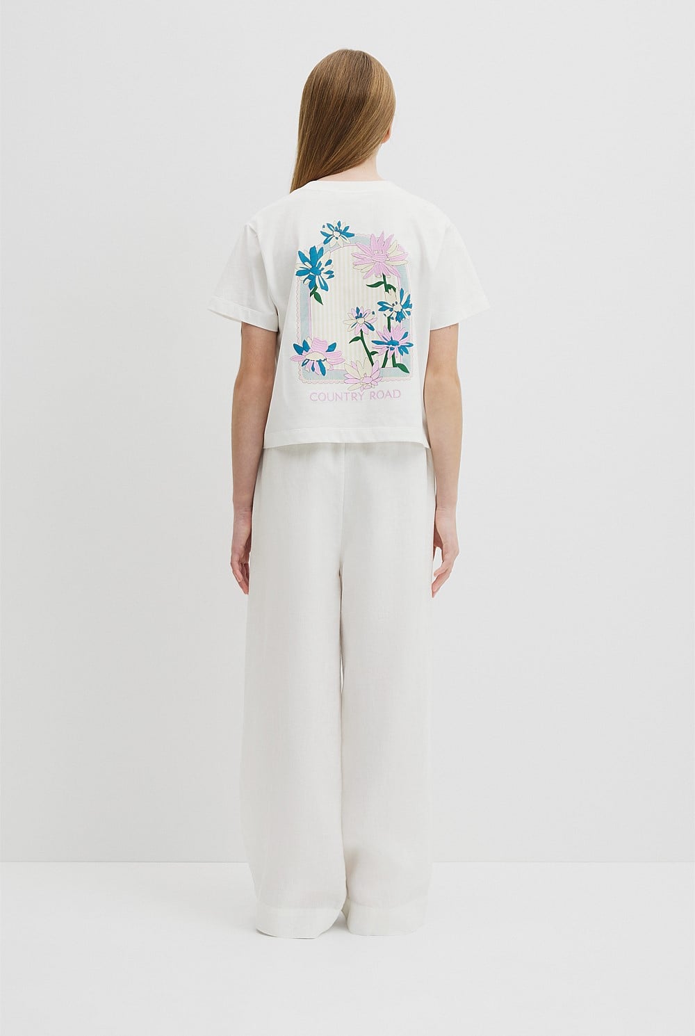Teen Australian Cotton Short Sleeve Boxy Print T-Shirt