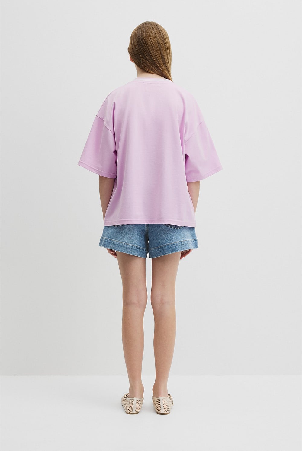 Teen Australian Cotton Short Sleeve Oversized T-Shirt