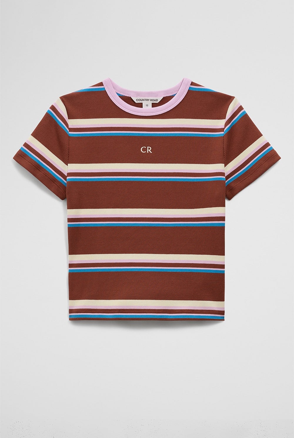 Teen Australian Cotton Blend Short Sleeve Rib T-Shirt