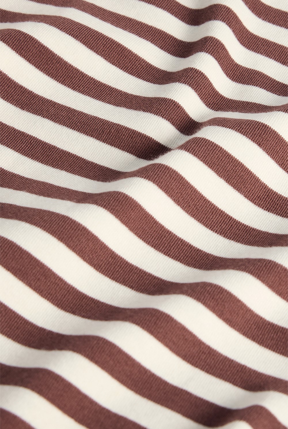 Teen Australian Cotton Blend Short Sleeve Oversized Stripe T-Shirt