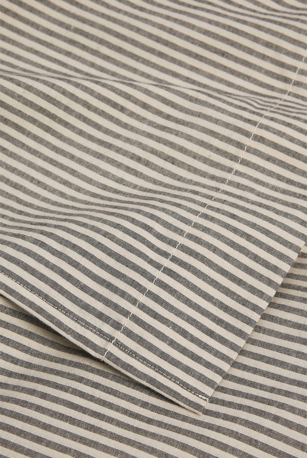Brae Australian Cotton Stripe Queen Flat Sheet
