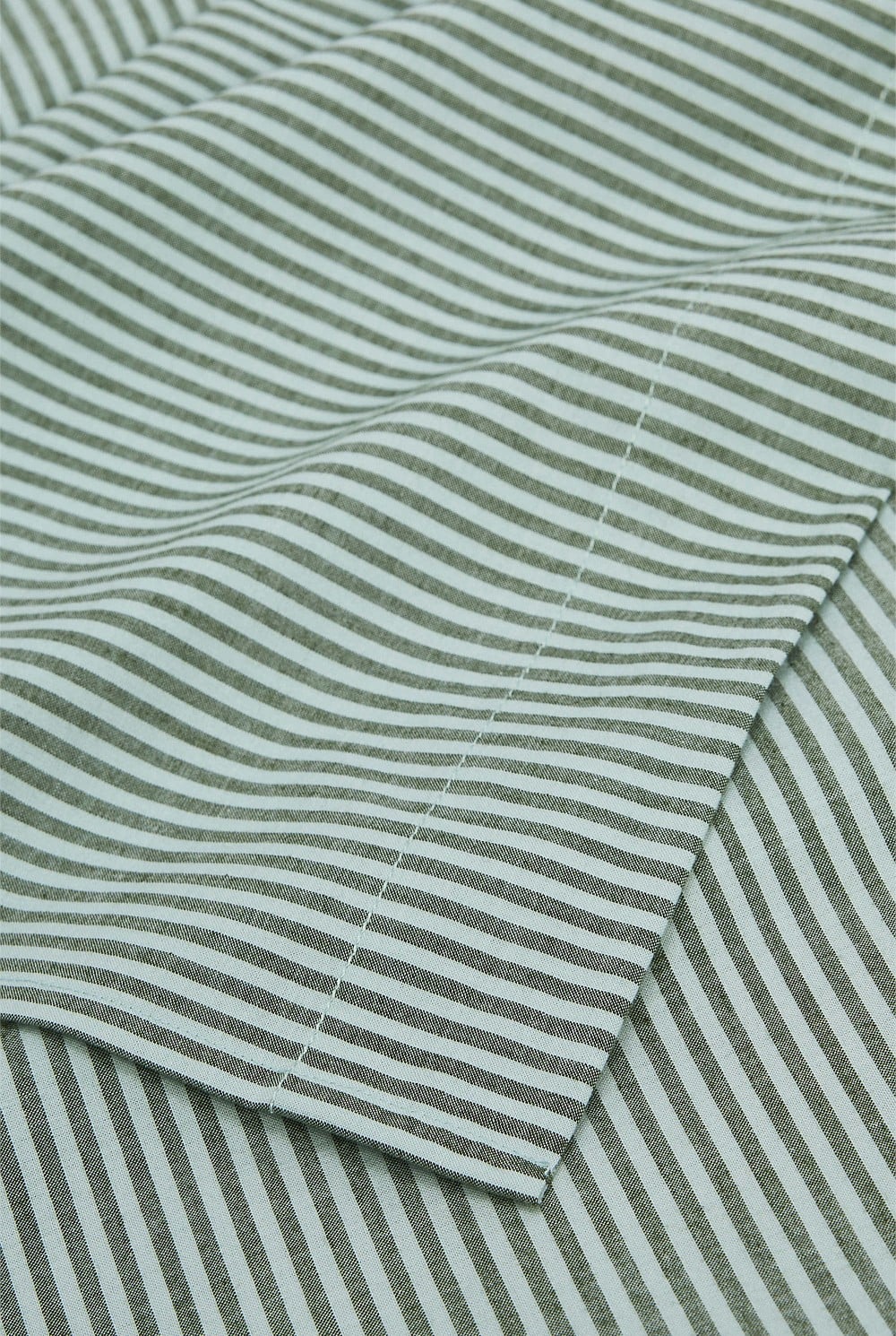 Brae Australian Cotton Stripe Queen Flat Sheet