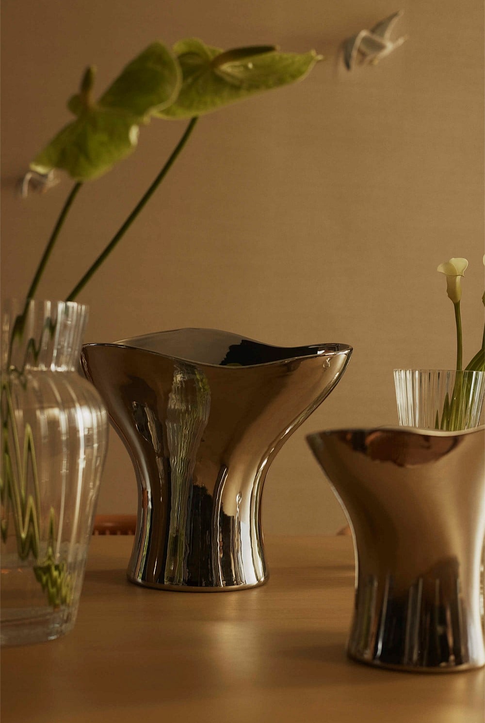 Pela Large Metallic Vase