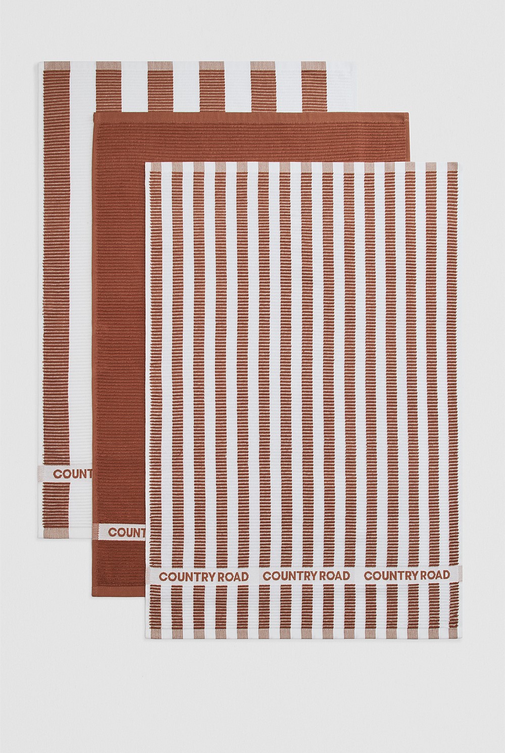 CR Stripe Australian Cotton Tea Towel Pack of 3