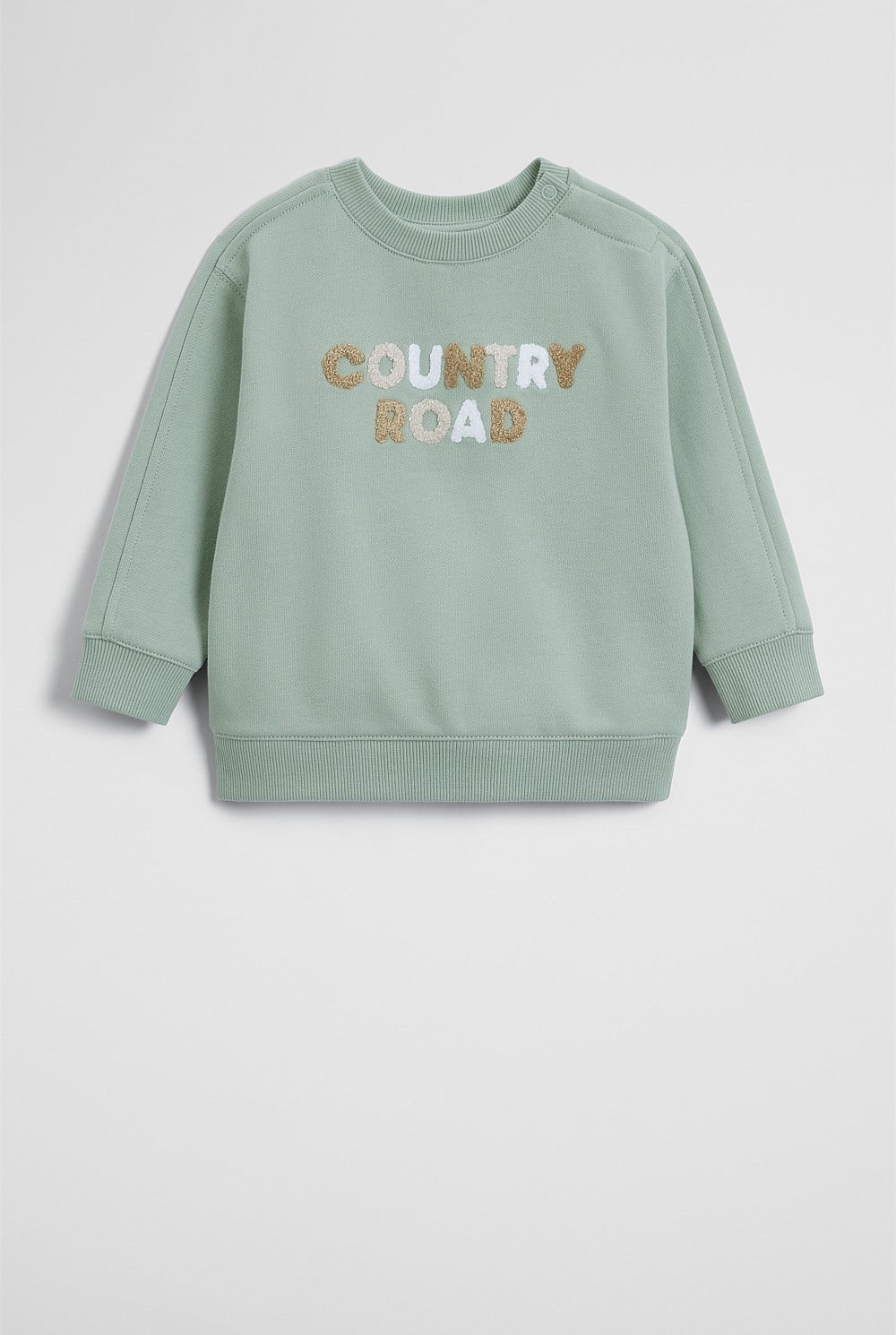 Australian Cotton Contrast Boucle Sweat