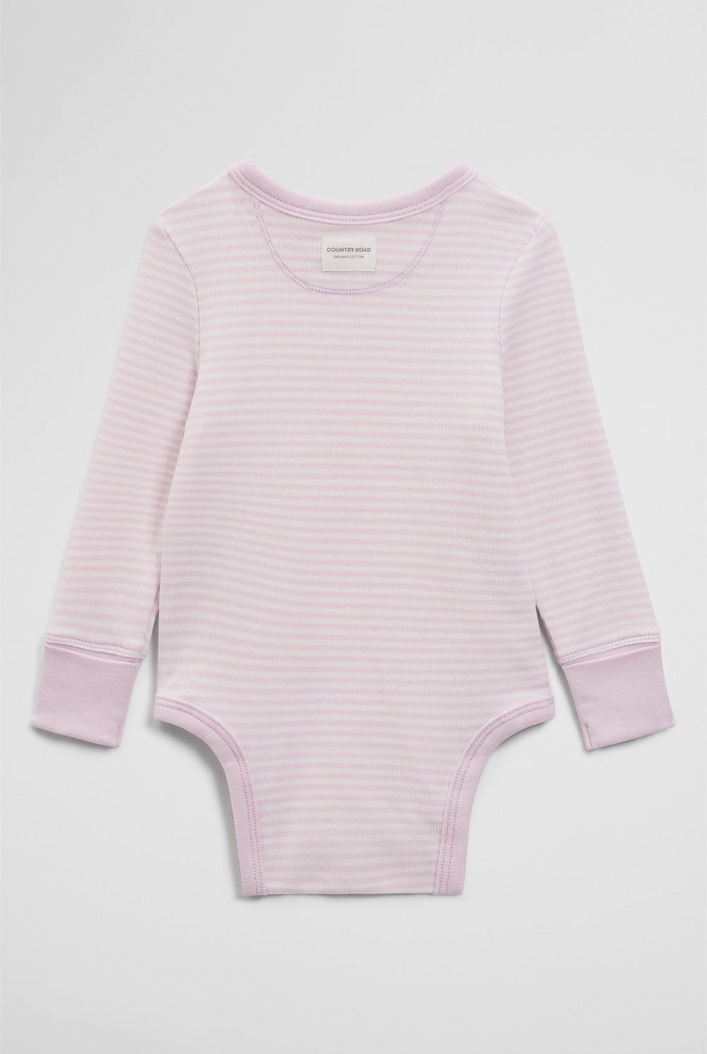 Organically Grown Cotton Long Sleeve Rib Bodysuit
