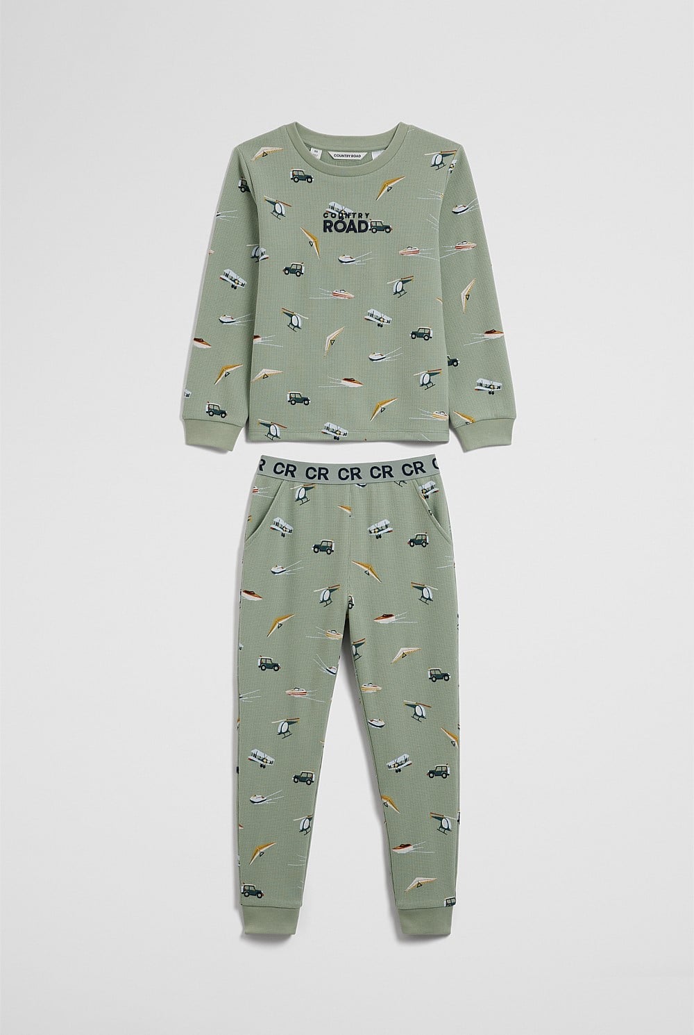 Australian Cotton Long Sleeve Motor Sport Pyjamas