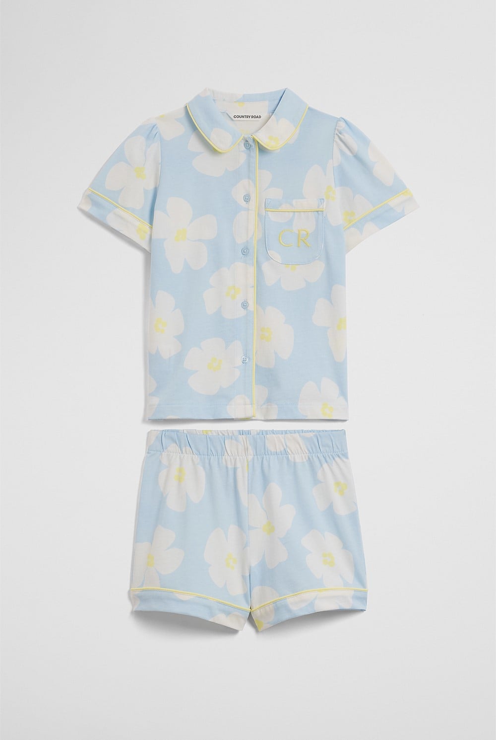 Australian Cotton Short Sleeve Button Through Sleep