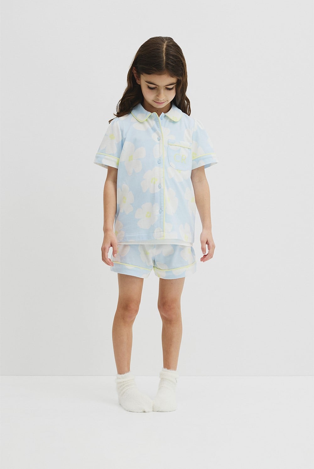 Australian Cotton Short Sleeve Button Through Sleep
