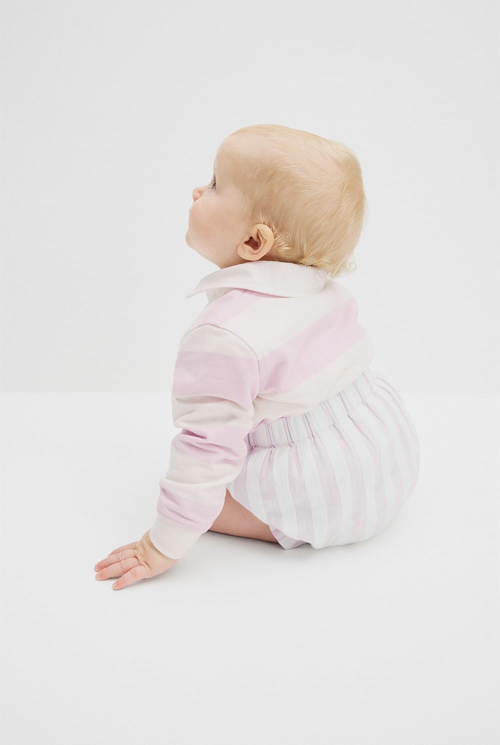 Organically Grown Cotton Blend Long Sleeve Rugby Top