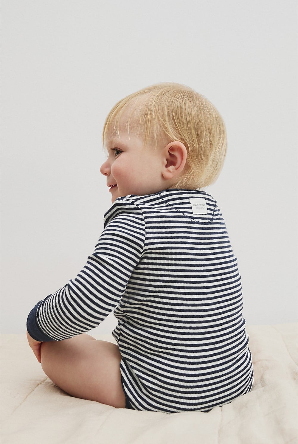 Organically Grown Cotton Long Sleeve Rib Bodysuit