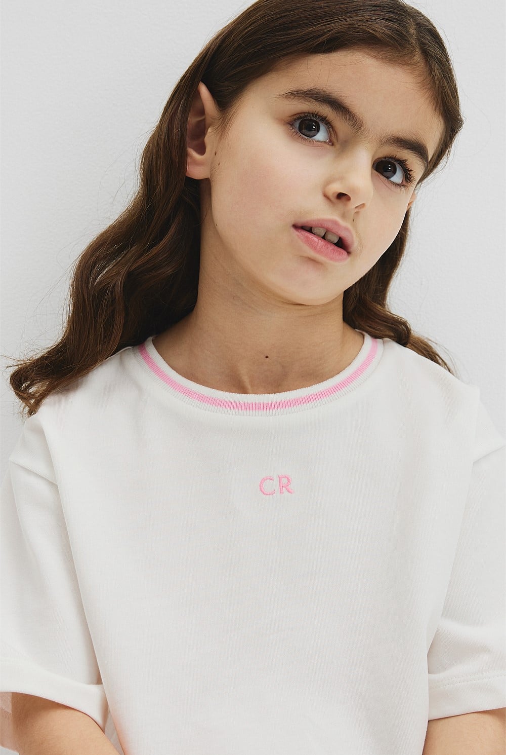 Australian Cotton Short Sleeve Crop Boxy T-Shirt