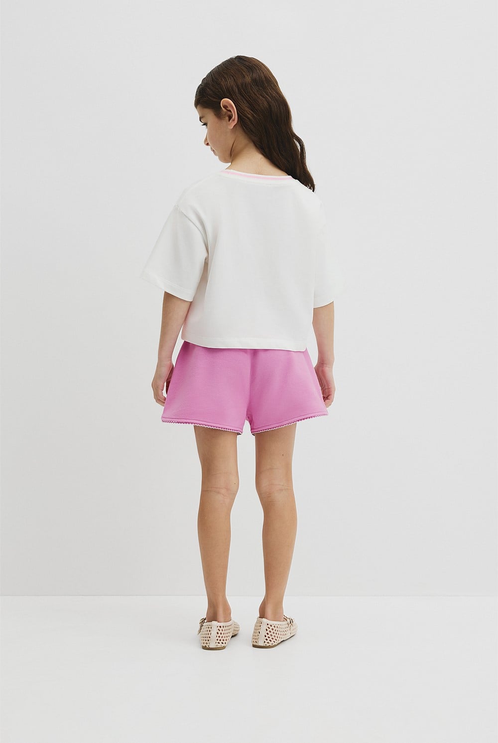 Australian Cotton Short Sleeve Crop Boxy T-Shirt