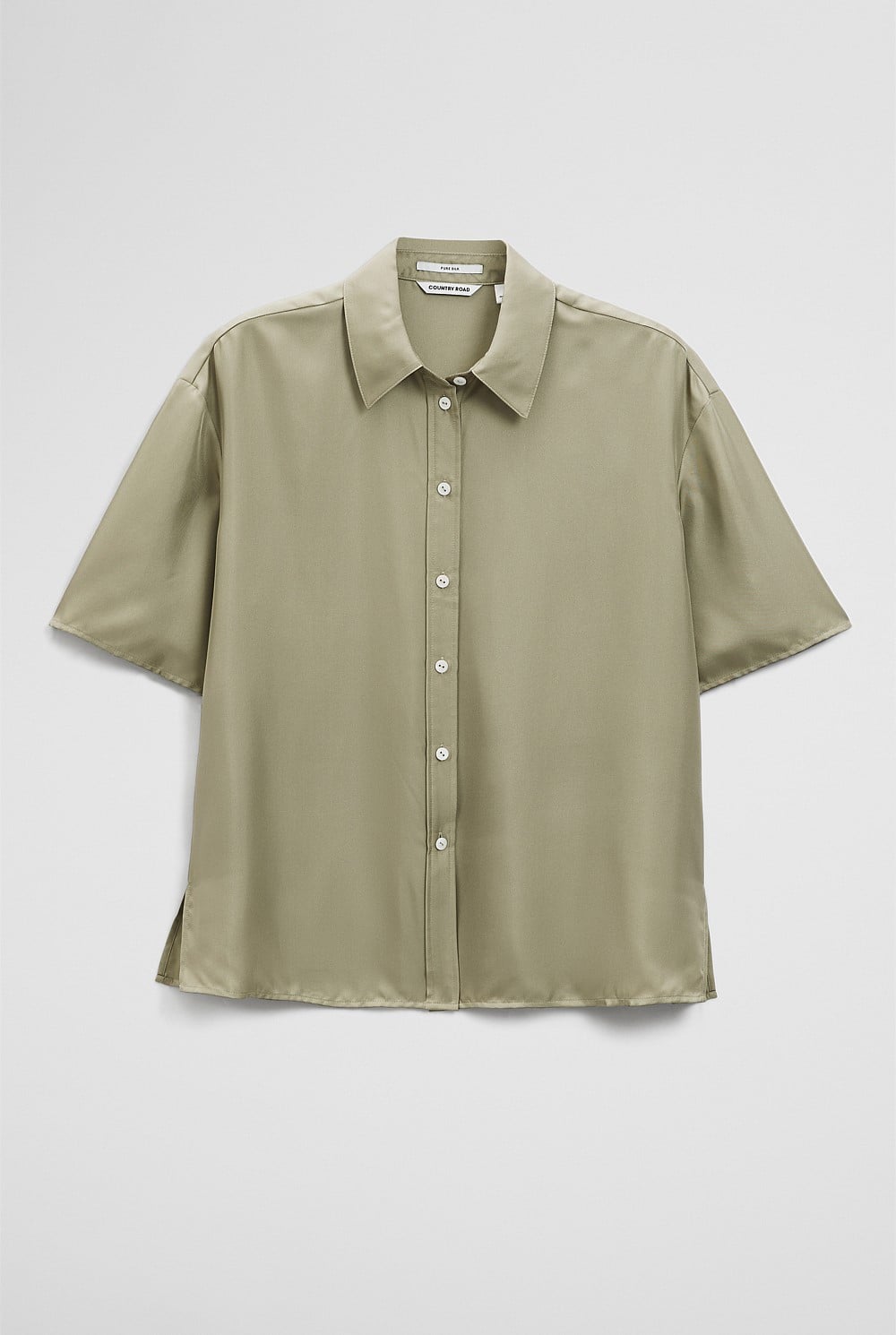 Short Sleeve Silk Shirt