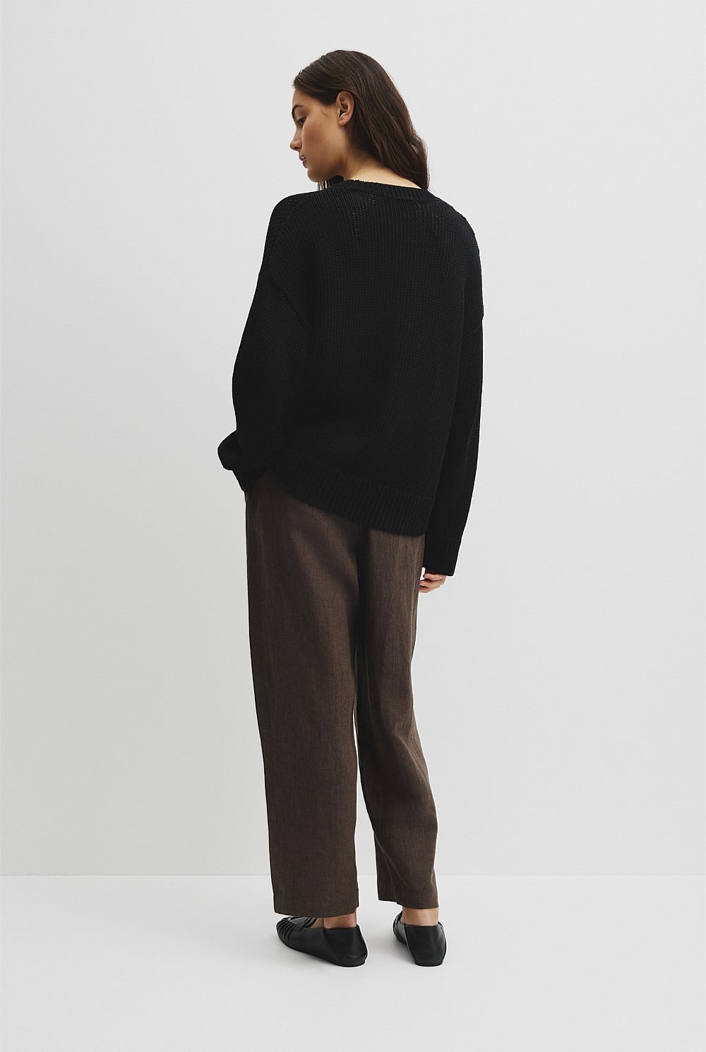 Organically Grown Cotton Tape Yarn Sweater