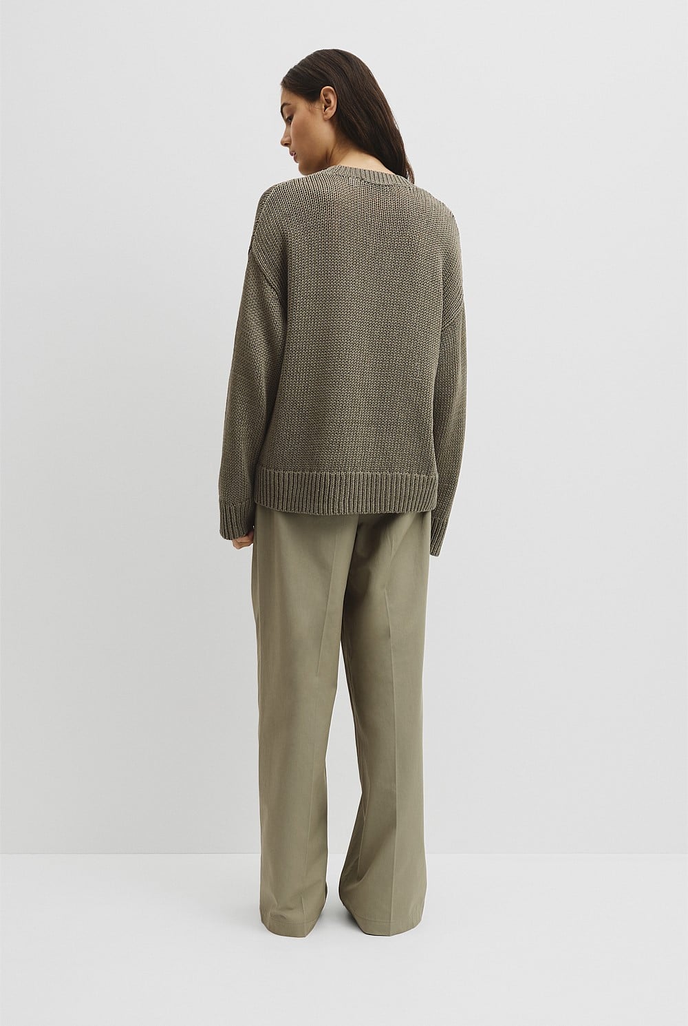 Organically Grown Cotton Tape Yarn Sweater