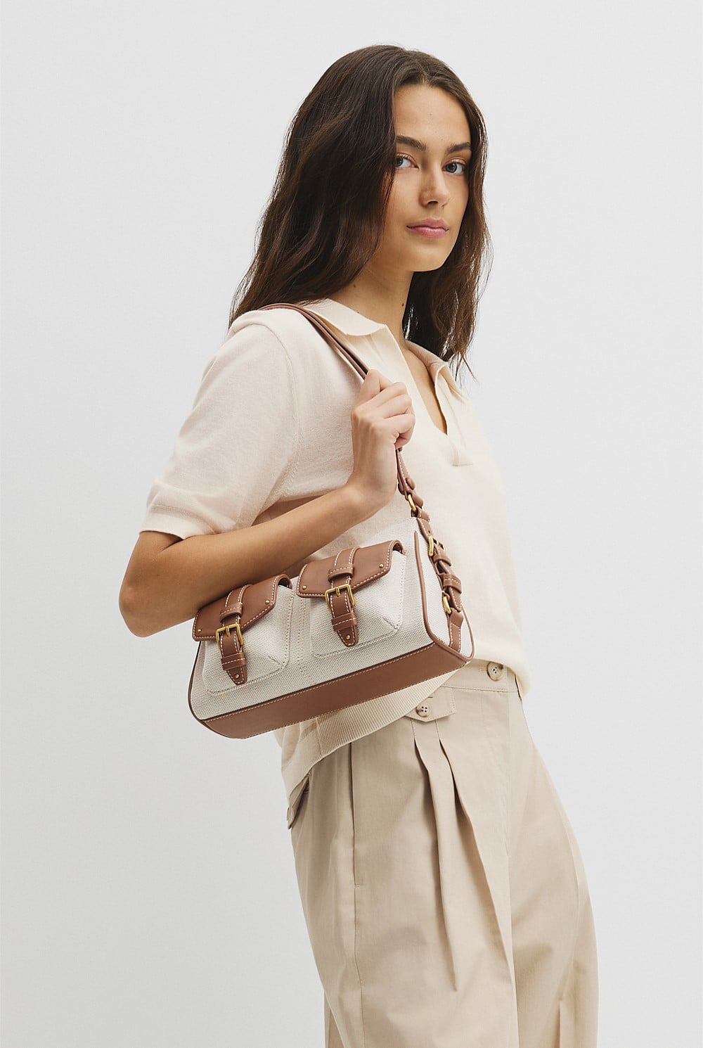 Stud Detail Shoulder Bag