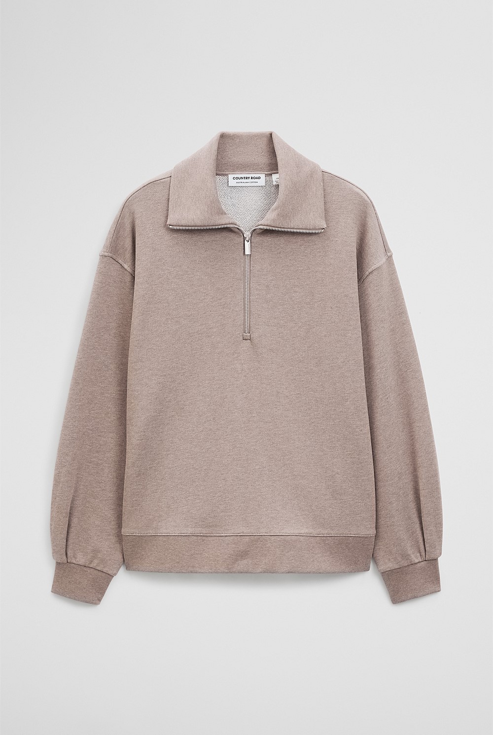 Australian Cotton Funnel Neck Sweat