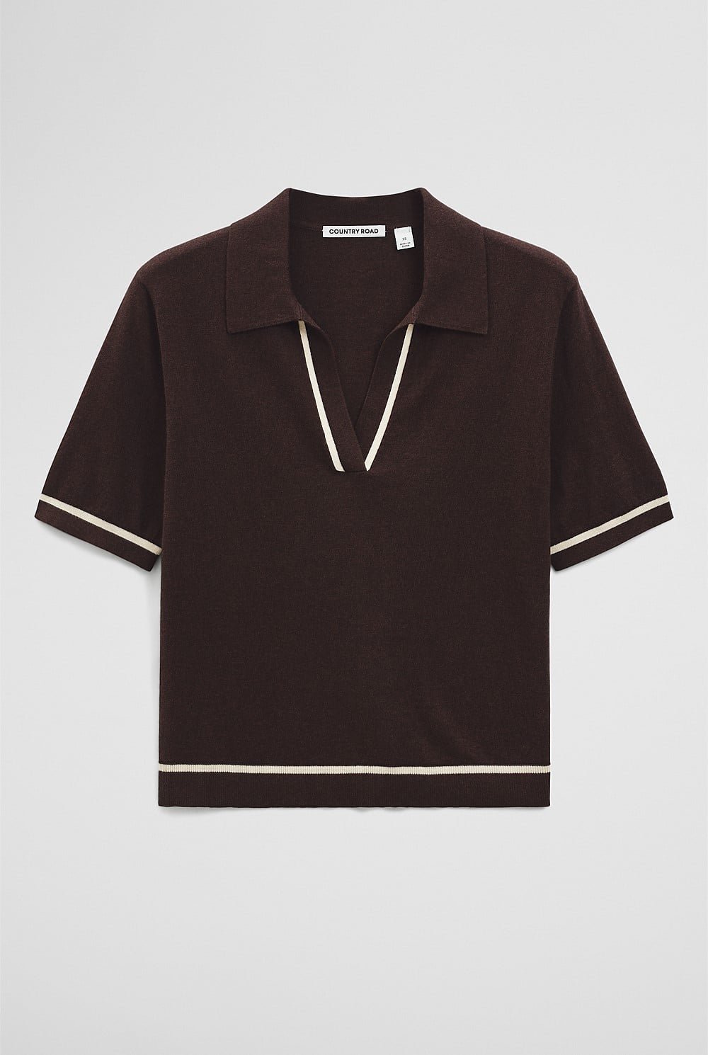 Cashmere Blend Short Sleeve Knit