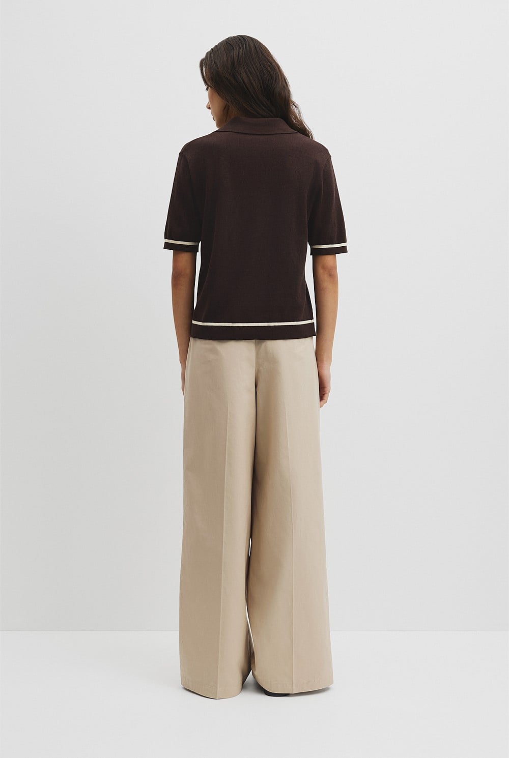 Cashmere Blend Short Sleeve Knit