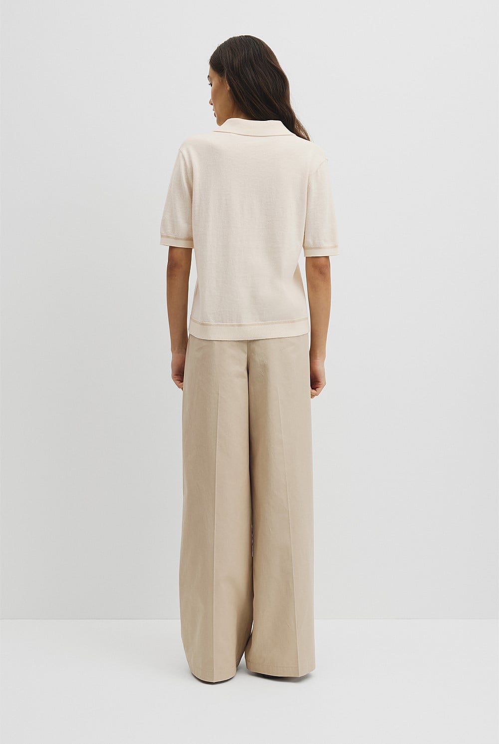 Cashmere Blend Short Sleeve Knit
