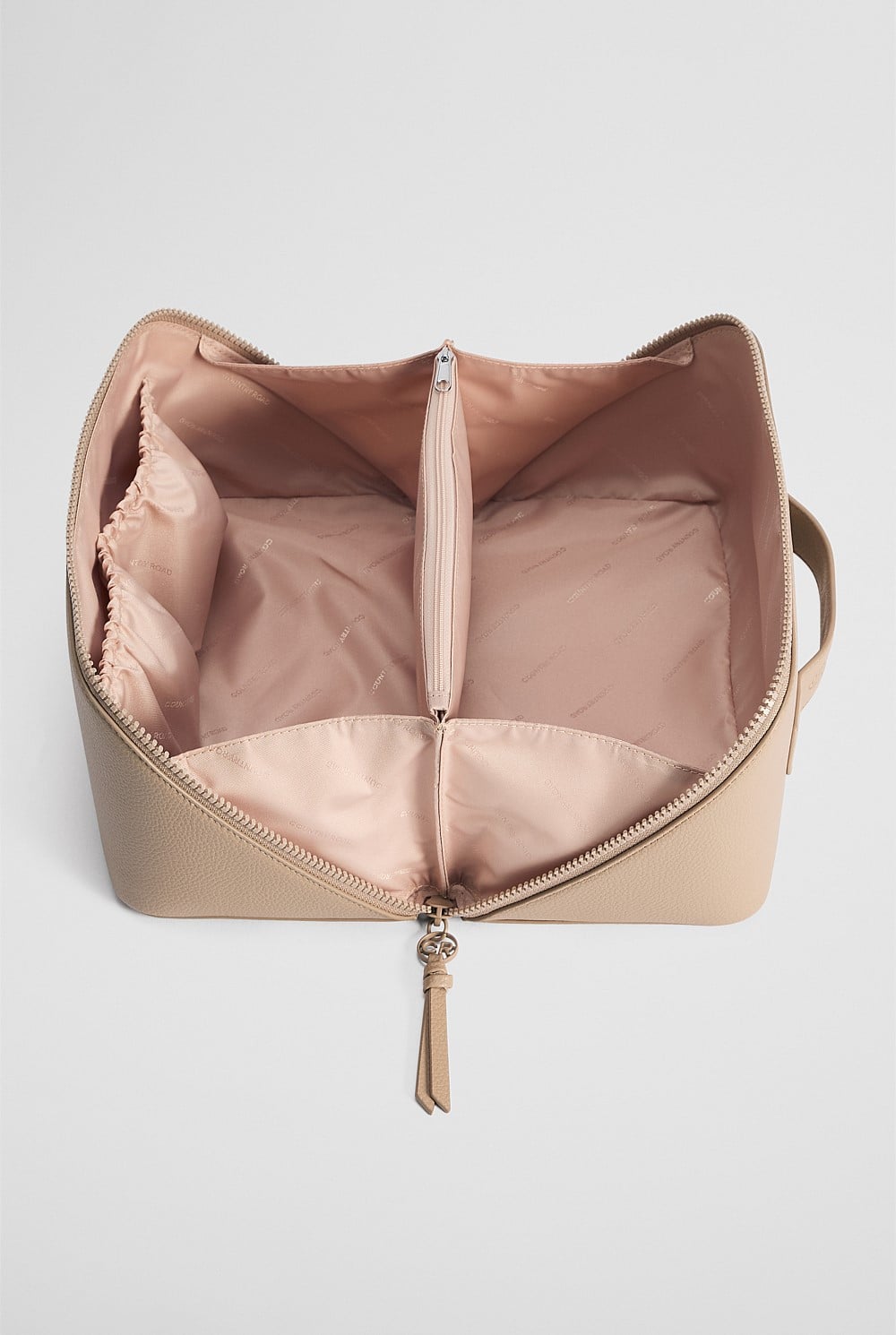 Branded Detail Large Convertible Cosmetic Case