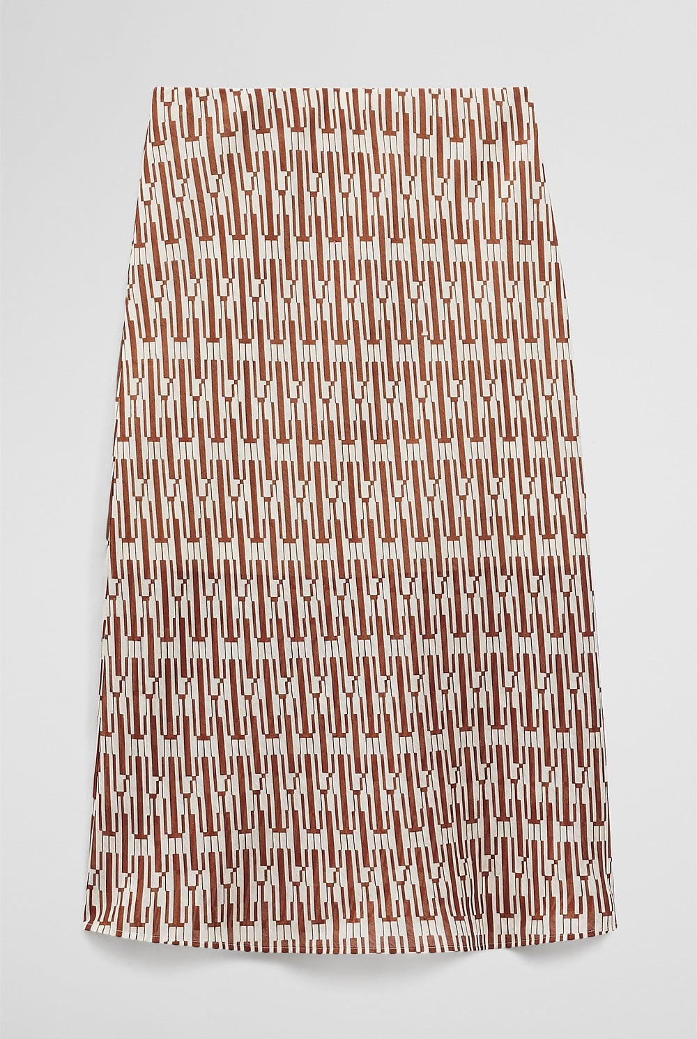 Print Bias Midi Skirt