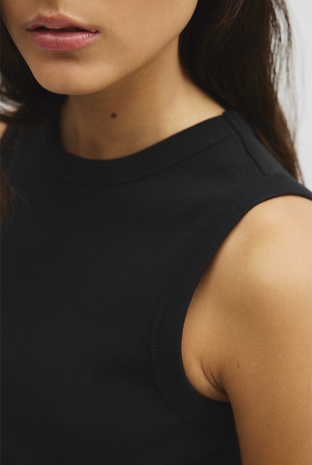 Australian Cotton High Neck Tank