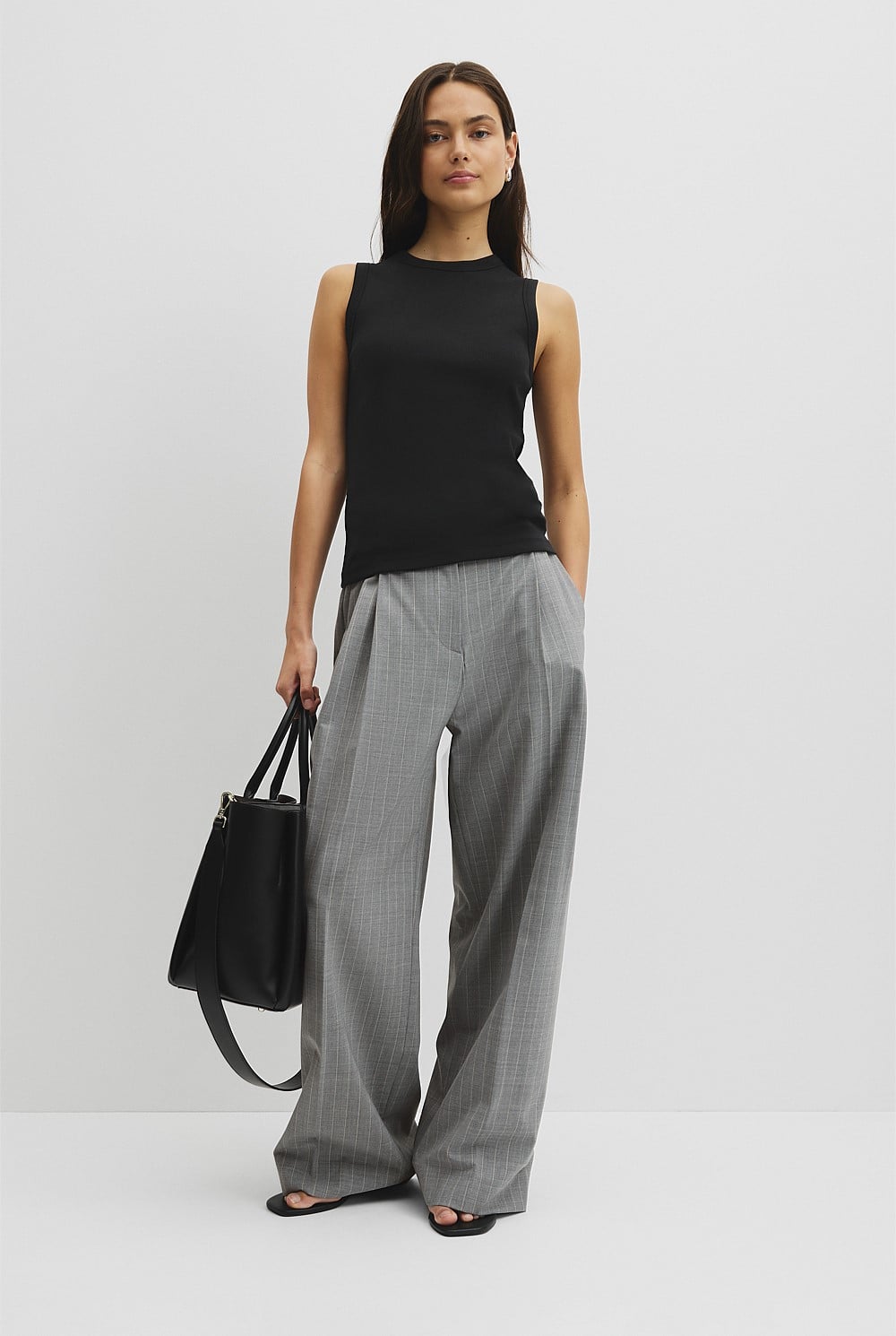 Australian Cotton High Neck Tank