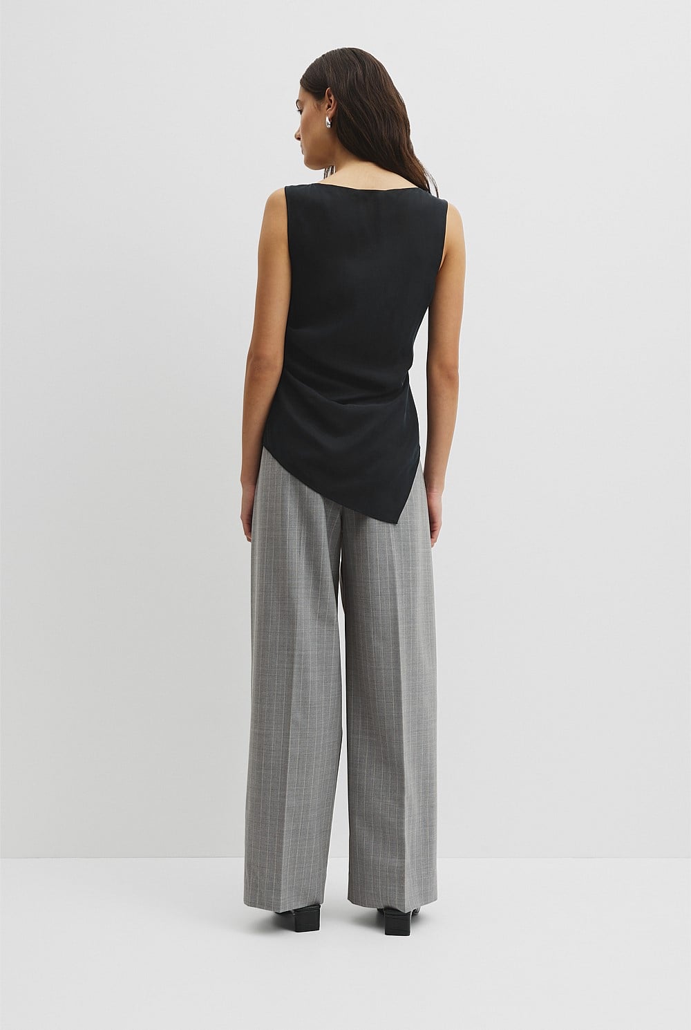 Asymmetrical Hem Blouse