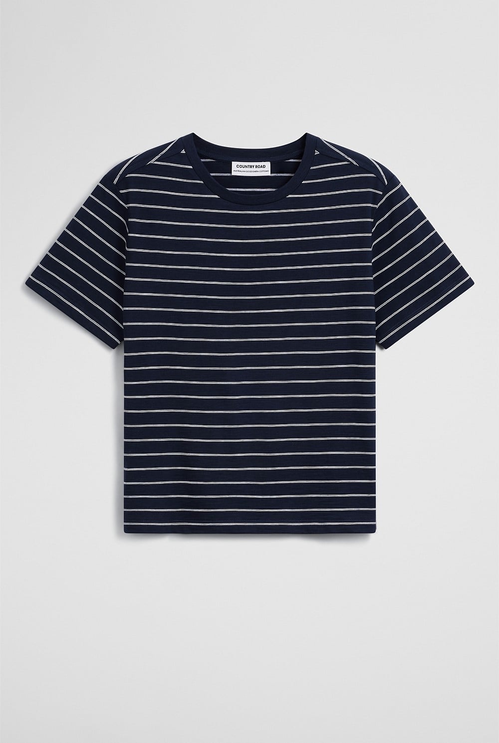 Stripe Textured Slub T-Shirt