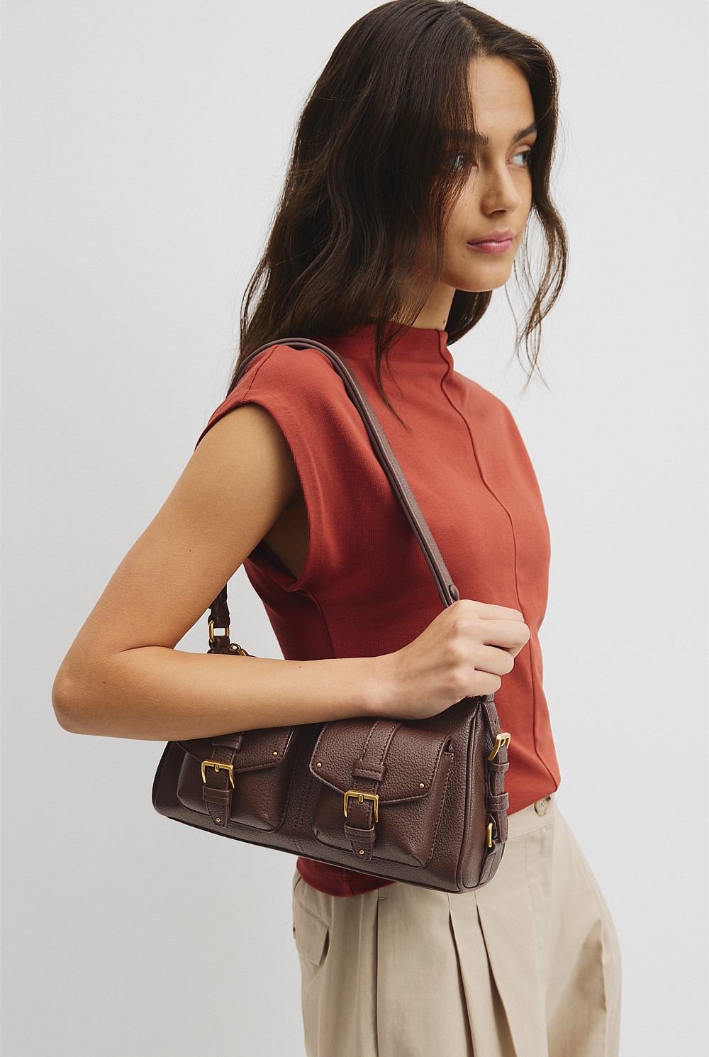 Stud Detail Shoulder Bag