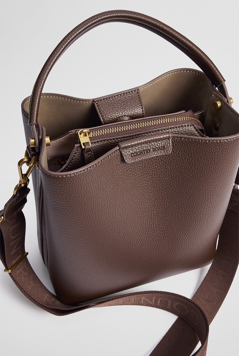 Spliced Bucket Bag